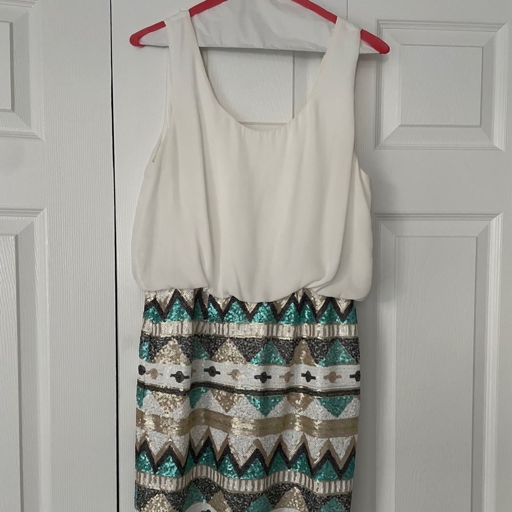 Sequence Dress with Flow Top